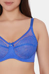 Wacoal Single Layered Wired Full Coverage Lace Bra - Radient Blue — thumbnail 4